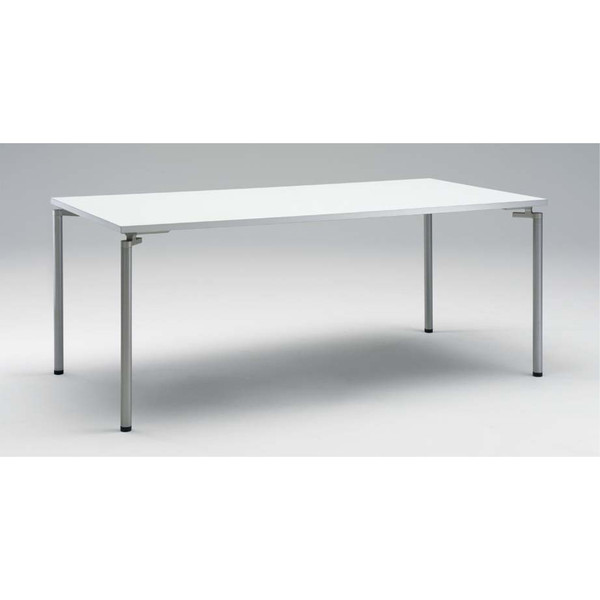 オカムラ Feathery（フェズリー） テーブル 四本脚 ホワイト 幅1200×奥行900×高さ720mm 1台（直送品）
