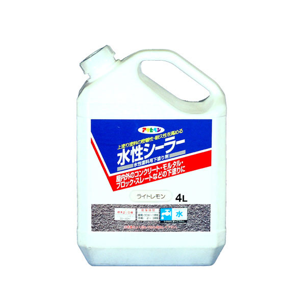 アサヒペン AP 水性シーラー 4L ライトレモン 9010568 （直送品