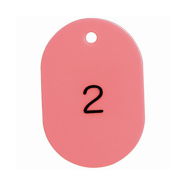番号札　大　1-50　ピンク　BN-L1-P　西敬　1箱（50枚入）　（直送品）