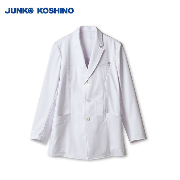 住商モンブラン JUNKO KOSHINO ドクターコート メンズ 長袖 ホワイト シングル 3L JK192（直送品）