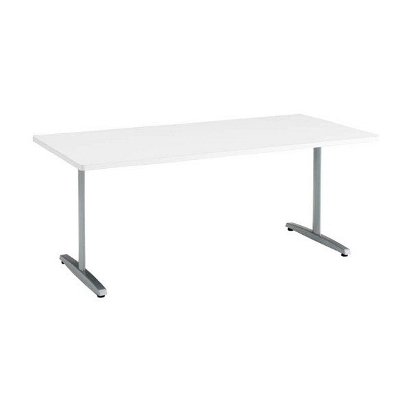 オカムラ 8177 テーブル 矩形 幕板なし ホワイト 幅1800×奥行900×高さ720mm（直送品）