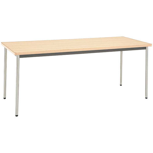 オカムラ 8189 会議テーブル 幕板なし ライトプレーン 幅1800×奥行450×高さ700mm（直送品）