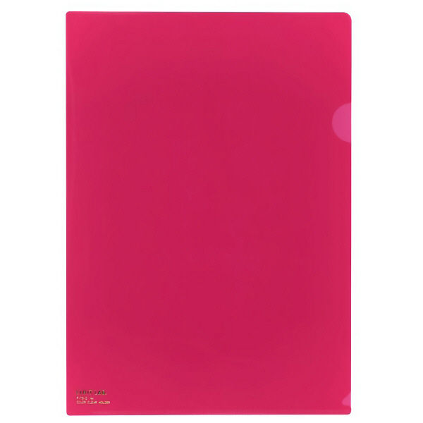 リヒトラブ（LIHIT LAB.） クリヤーホルダー A4 紅 F-78-2 3パック（15枚入）（直送品）