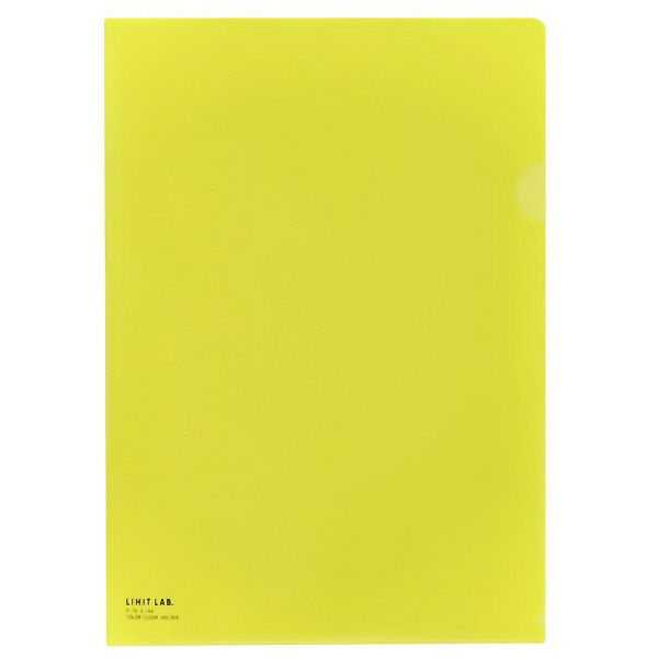リヒトラブ（LIHIT LAB.） クリヤーホルダー A4 黄 F-78-5 3パック（15枚入）（直送品）