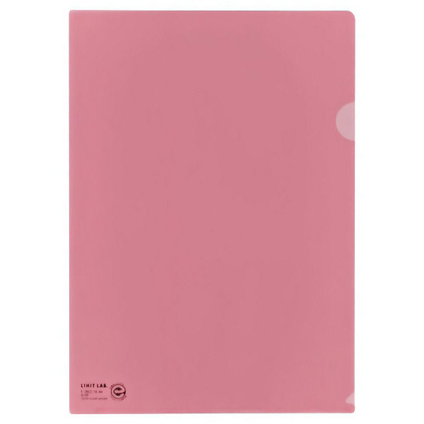 リヒトラブ（LIHIT LAB.） クリヤーホルダー A4 Cピンク F-78EC18 3パック（15枚入）（直送品）