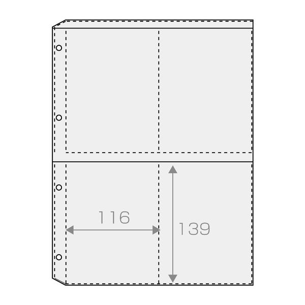 エトランジェ・ディ・コスタリカ A4レフィルポストカード［TRP］クリア TRP-R2-01 5冊（1冊5枚入り）（直送品）