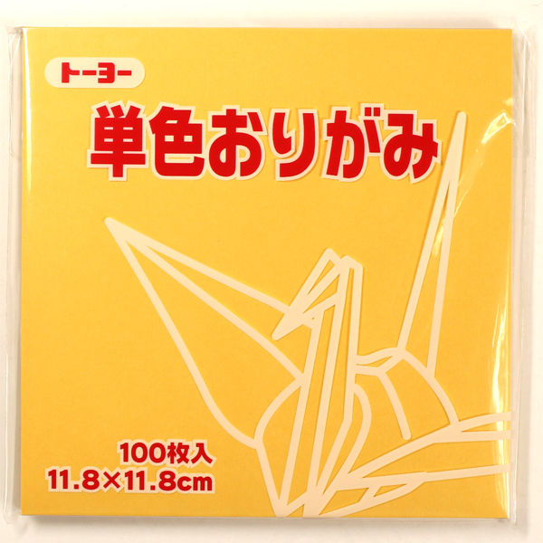 トーヨー 単色おりがみ ベージュ 11．8ｃｍ 100枚入 ０６３１０９ 5冊 