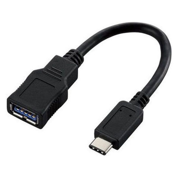 エレコム USB TypeーC変換 ケーブル ブラック USB3-AFCM01BK 1個（直送品）