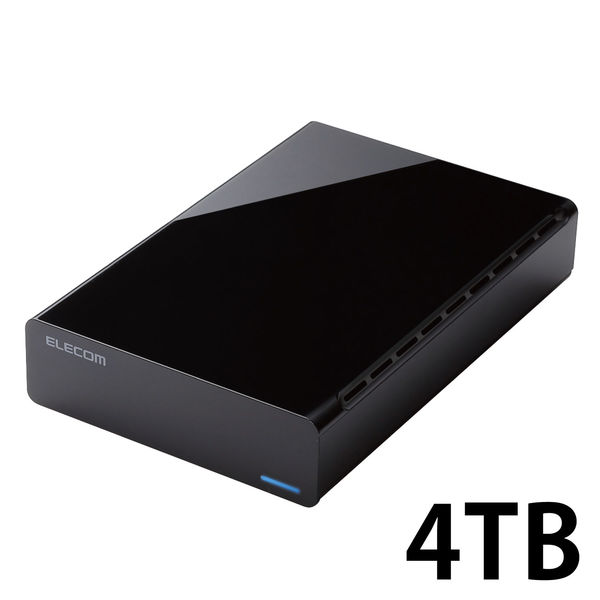 HDD 外付け 4TB USB3.0 テレビ対応 ブラック ELD-CED040UBK エレコム 1 