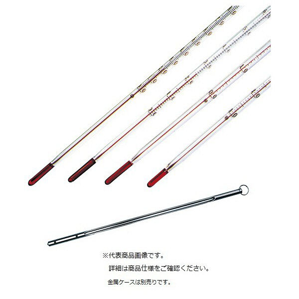 日本計量器工業 赤液棒状温度計 JC-2087 1箱(14本入) 10-2270-08（直送品）