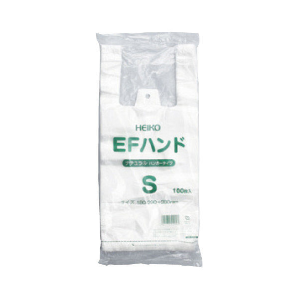 シモジマ レジ袋（半透明）EFハンド 05459 1セット（4000枚:100枚入×40袋） 23-7268-01（直送品）