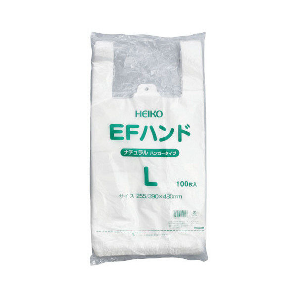 シモジマ レジ袋(半透明)EFハンド 05461 1セット(2100枚:100枚入×21袋) 23-7268-03（直送品）