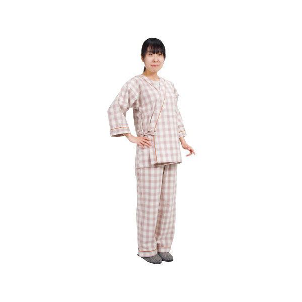 特殊衣料 寝巻き（セパレートタイプ）婦人用 0730 1組 24-3154-04　【介護用衣類】介援隊カタログ（直送品）
