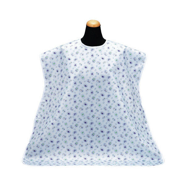 松本ナース産業 食事用エプロン 介護用  キッチンサックス 2500 1箱(6枚入) 24-2544-00-07（直送品）