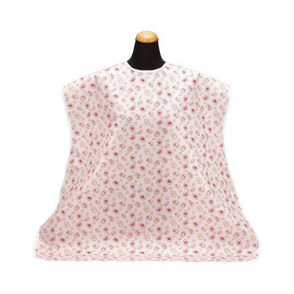 松本ナース産業 食事用エプロン 介護用  キッチンピンク 2500 1箱(6枚入) 24-2544-00-08（直送品）