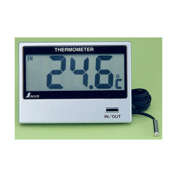 デジタル温度計　E　室内・室外　72947　1セット（5台）　シンワ測定　（直送品）