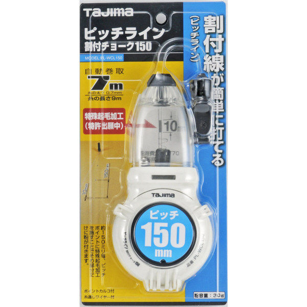 ピッチライン　割付チョーク150　PL-WCL150　1セット（3個）　TJMデザイン　（直送品）