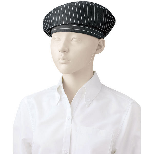 KAZEN（カゼン） ベレー帽 ブラックストライプ F APK483-S5 1個（直送品）