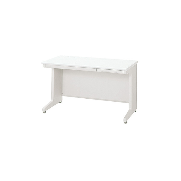 プラス LAデスク 平机 ホワイト 幅1200×奥行600×高さ700mm LA-126H WS 