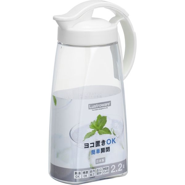 岩崎工業 タテヨコスライドピッチャー 2.2L K-1264NW 1個 - アスクル