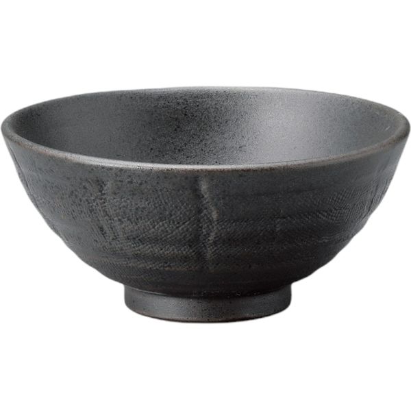 器望 飯碗 文彩（黒）茶碗 [4個入] kbu-0501461002（直送品）