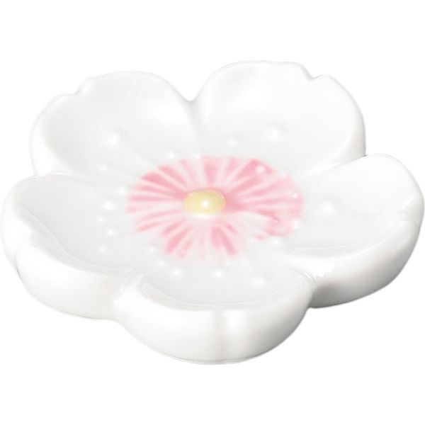 器望 箸置き 白ピンク桜型箸置 [19個入] kbu-0522382033（直送品）