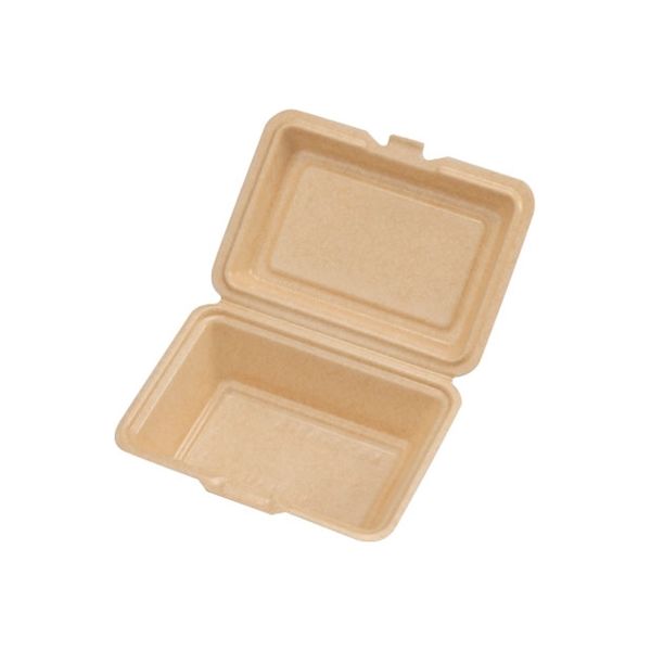 ランチボックス Kランチ-52-S ナチュラル 600枚(50×12) 14156 1ケース(600枚入(50枚×12袋))（直送品）