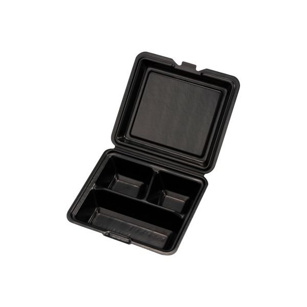 ランチボックス Kランチ-53-T ブラック 400枚(25×16) 14161 1ケース(400枚入(25枚×16袋))（直送品）