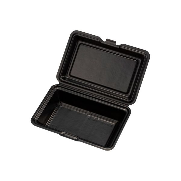 ケーピープラテック ランチボックス Kランチ-54-S ブラック　400枚(25×16) 14165（直送品）