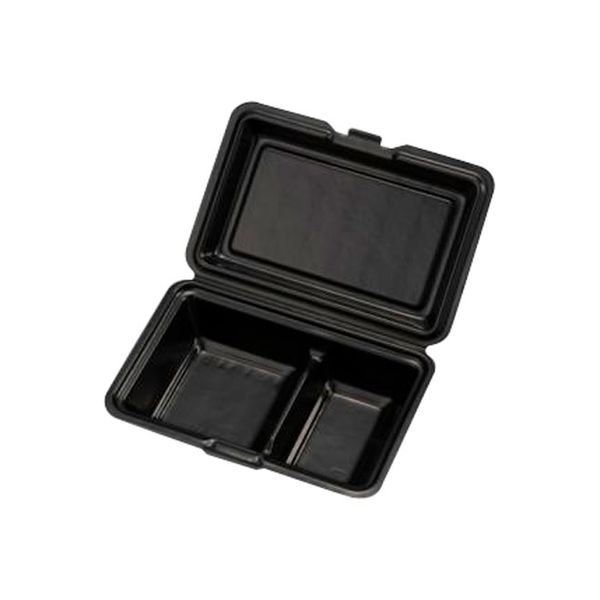 ランチボックス Kランチ-54-D ブラック 400枚(25×16) 14169 1ケース(400枚入(25枚×16袋))（直送品）