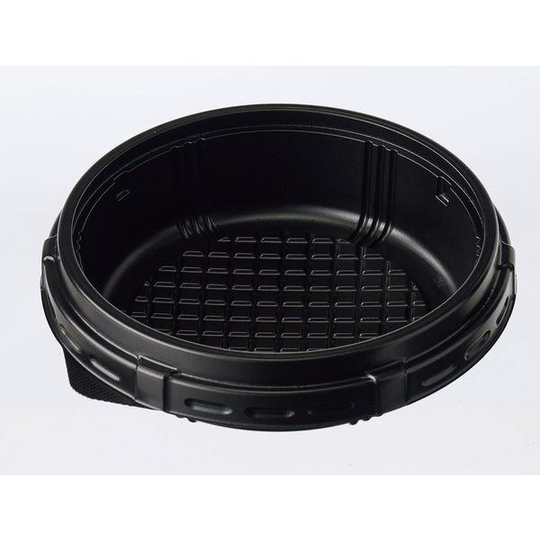 ケーピープラテック KM-140 中皿(1) 黒 600枚(50×12) 14827 1ケース(600枚入(50枚×12袋))（直送品）