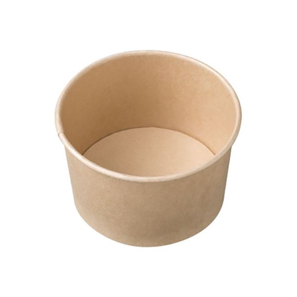 ケーピープラテック 紙フードカップ KM127-700 本体 ナチュラル　600枚(50×12) 54604（直送品）