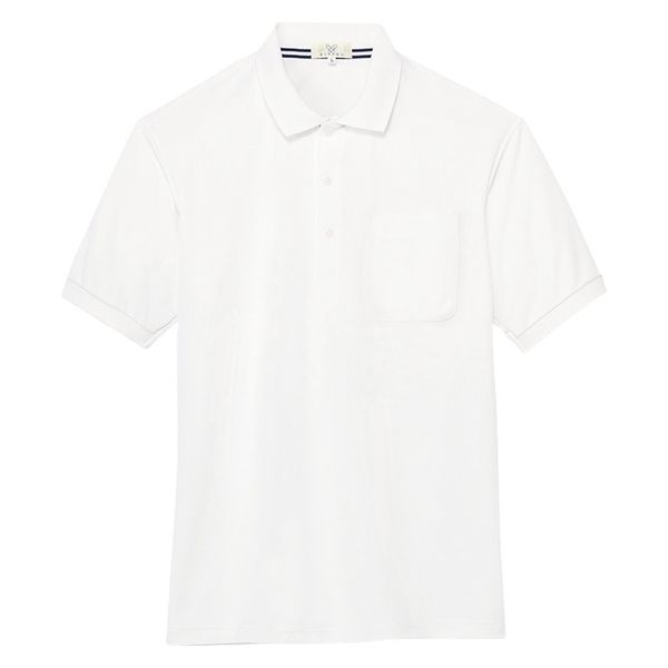 トンボ ポロシャツ　01ホワイト　LL CR207-01 1枚（取寄品）