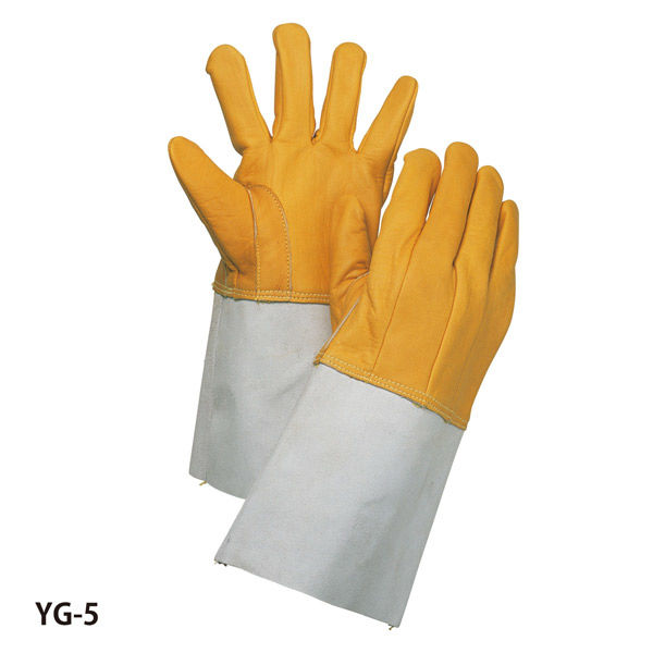 大中産業 牛コンビ5本指イエロー YGー5 1セット(10双入