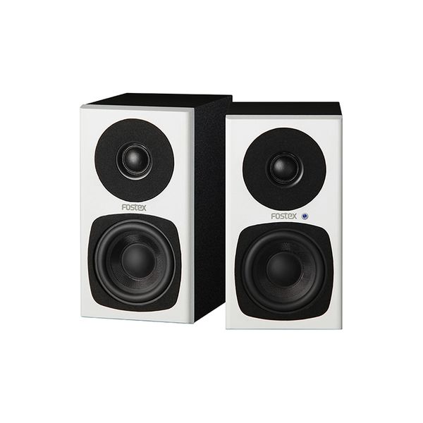 FOSTEX ハイレゾ対応2Wayバスレフ型高音質アクティブ・スピーカー PM0.3H-W(ペア) 1セット（2個入）（直送品） - アスクル