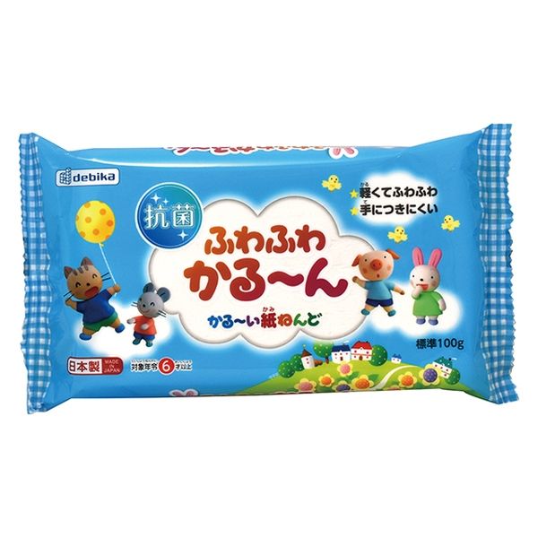 デビカ 粘土 ふわふわかる～ん 100g 093187 1セット（10個）