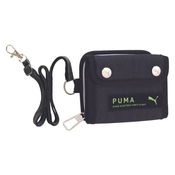 クツワ PUMA プーマ ダブルホックLCPウォレット ブラック PM383BK 1個