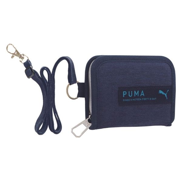 クツワ PUMA プーマ ラウンドファスナーウォレット ネイビー