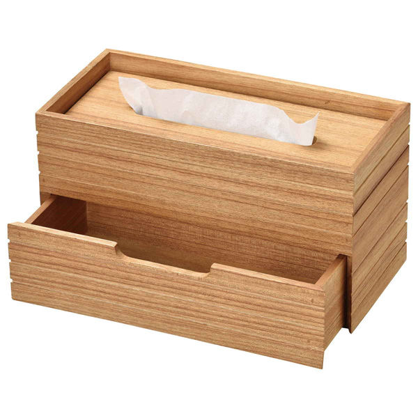 直営店に限定 アンファン ティッシュボックス 木製 BOX ケース 