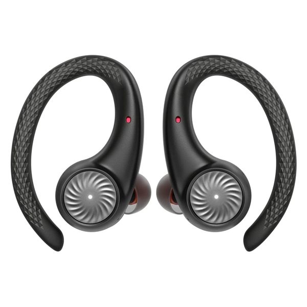 完全ワイヤレスイヤホン Bluetooth5.2 耳掛け式 IPX8防水 ブラック MoveBuds H1-BK Tribit