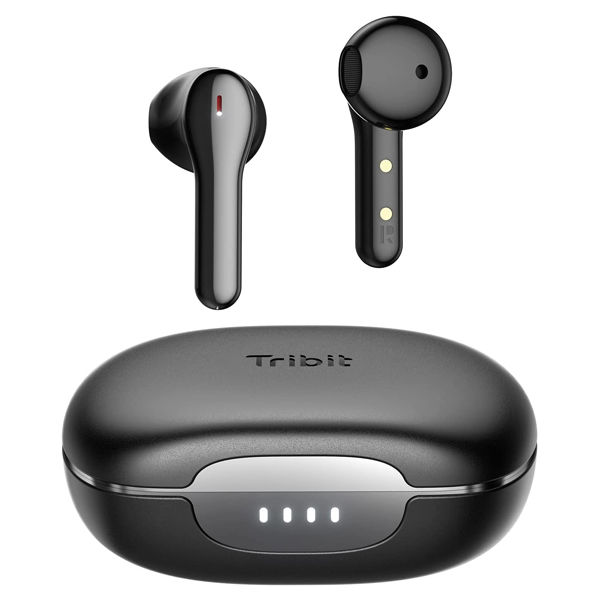 完全ワイヤレスイヤホン Bluetooth5.2 IPX4 ノイズキャンセリング機能付 FlyBuds C2-BK Tribit