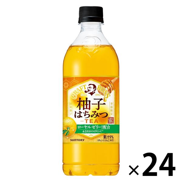 サントリー クラフトボス 柚子はちみつティ- 600ml 1箱（24本入 