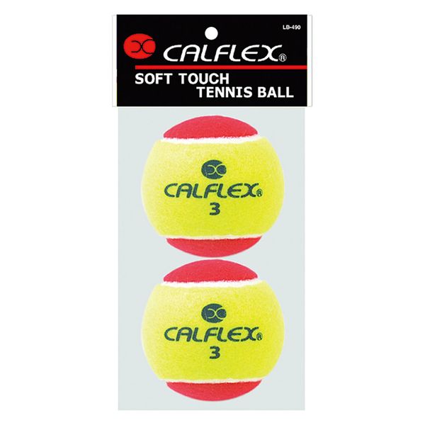 カルフレックス（CALFLEX） ソフトタッチ硬式テニスボール STAGE3 2P LB490 1セット(2球入×6)（直送品）