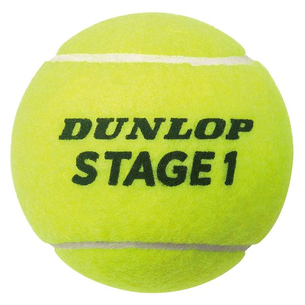 DUNLOP（ダンロップテニス） テニスボール ステージ1 グリーン 12球 