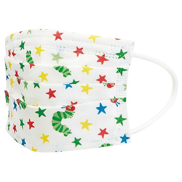 スケーター MSKP3 不織布子供マスク プリーツ 10枚入 はらぺこあおむし 386947-MSKP3 1袋(10枚入)（直送品）