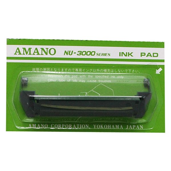 アマノ ＮＵ３０００用インクパッド（黒） RT-101870 クロ 10個（直送品）