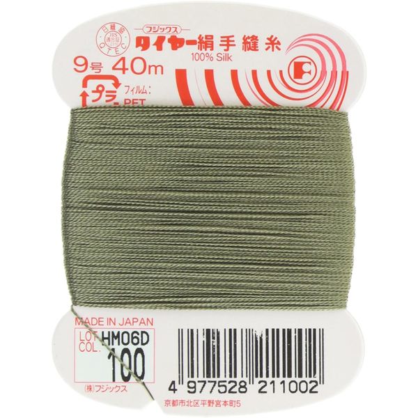 フジックス タイヤー 【絹手縫い糸】 9号 40m col.100 FK21-100 1箱（30個入）（直送品）