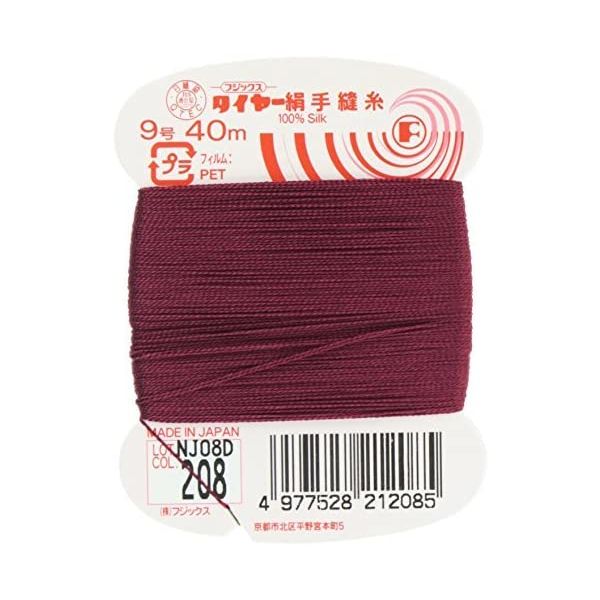 フジックス タイヤー 【絹手縫い糸】 9号 40m col.208 FK21-208 1箱（30個入）（直送品）