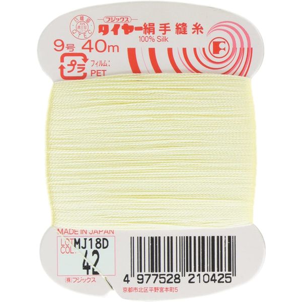 フジックス タイヤー 【絹手縫い糸】 9号 40m col.42 FK21-42 1箱（30個入）（直送品）