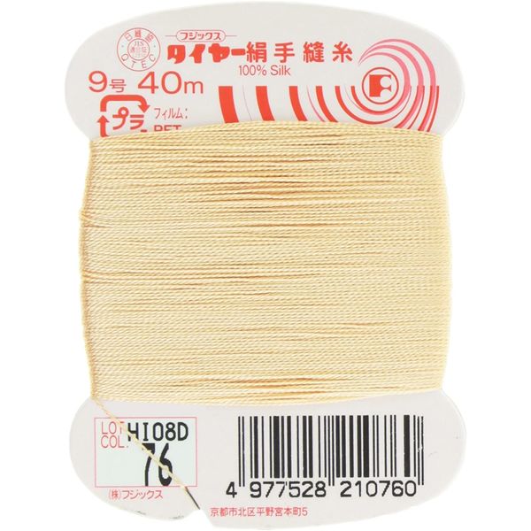 フジックス タイヤー 【絹手縫い糸】 9号 40m col.76 FK21-76 1箱（30個入）（直送品）
